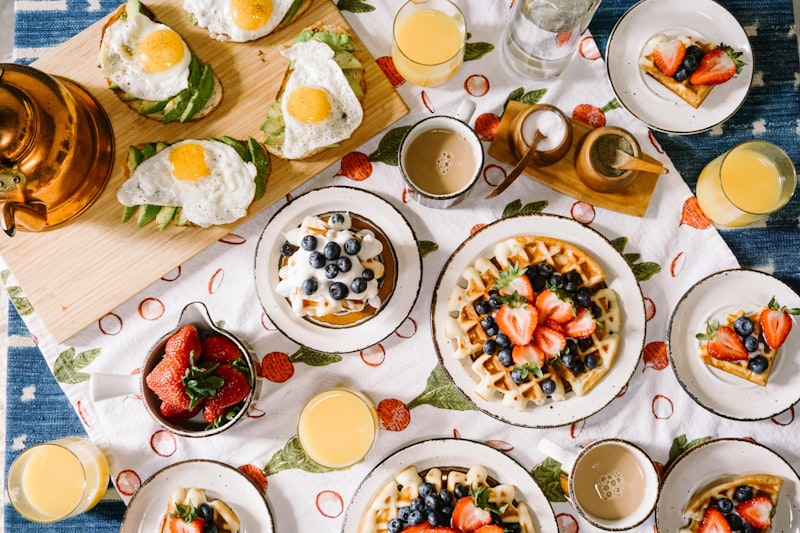Card de brunch no cardápio